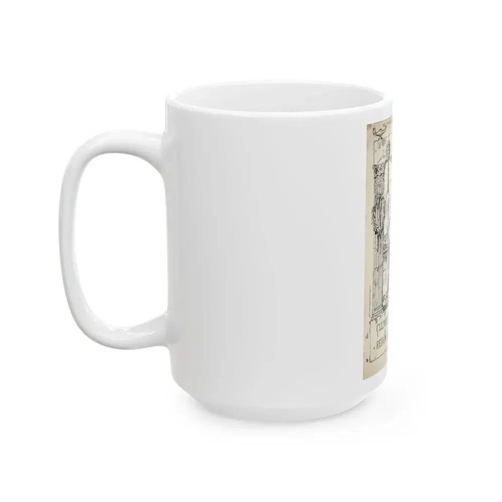 Ex Libris plate illustration - White Coffee Mug - Go Mug Yourself