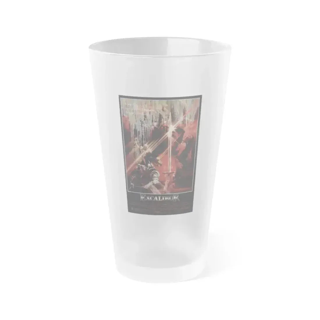 EXCALIBUR 1981 Movie Poster - Frosted Pint Glass 16oz 16oz Frosted - Go Mug Yourself