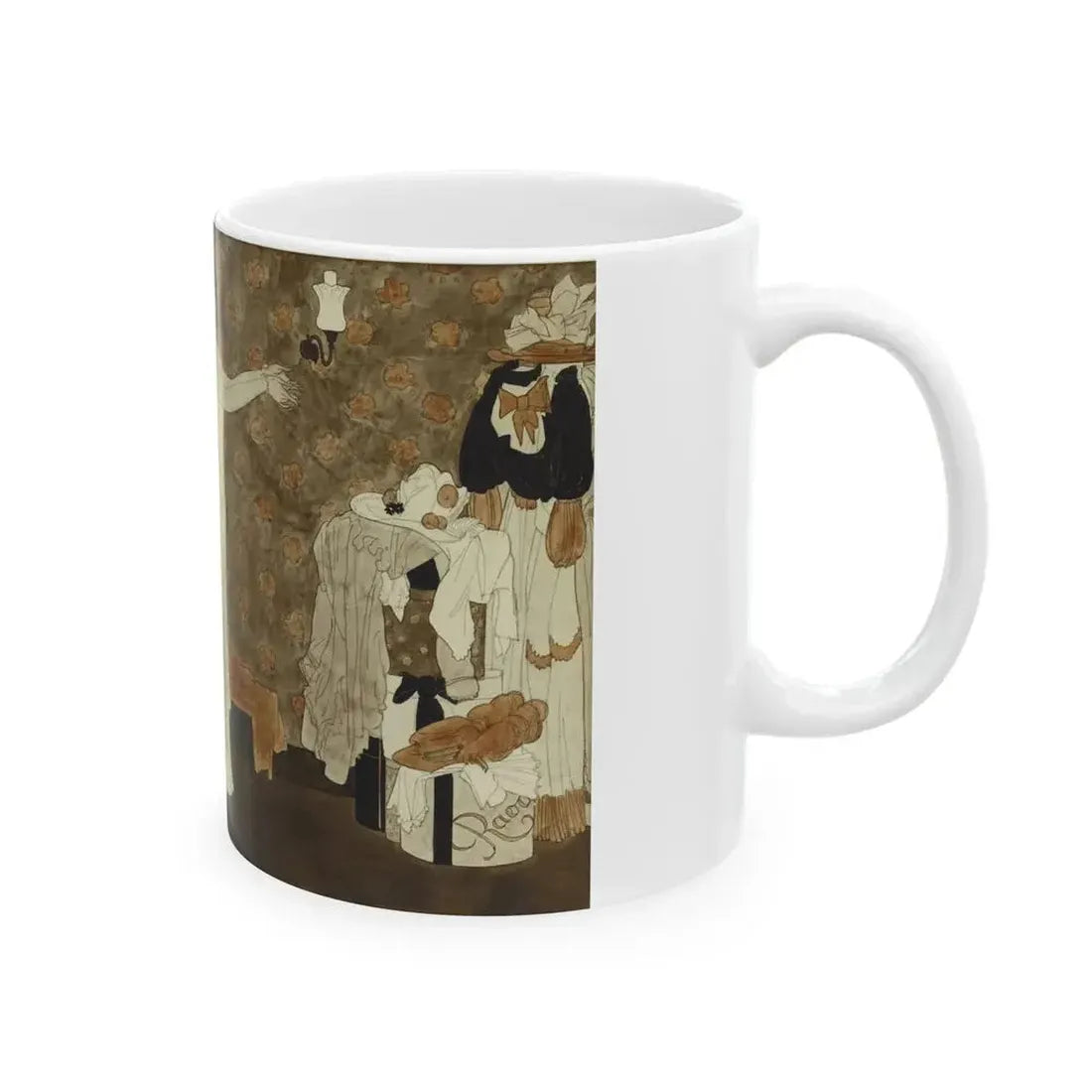 Exclusive Model, Collier's Weekly illustration, February 23, 1935 - White Coffee Mug - Go Mug Yourself