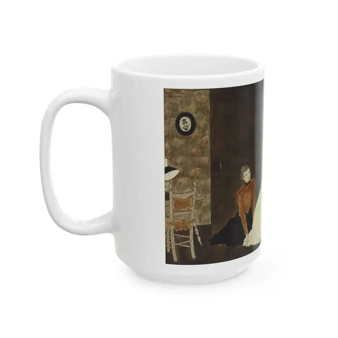Exclusive Model, Collier's Weekly illustration, February 23, 1935 - White Coffee Mug - Go Mug Yourself