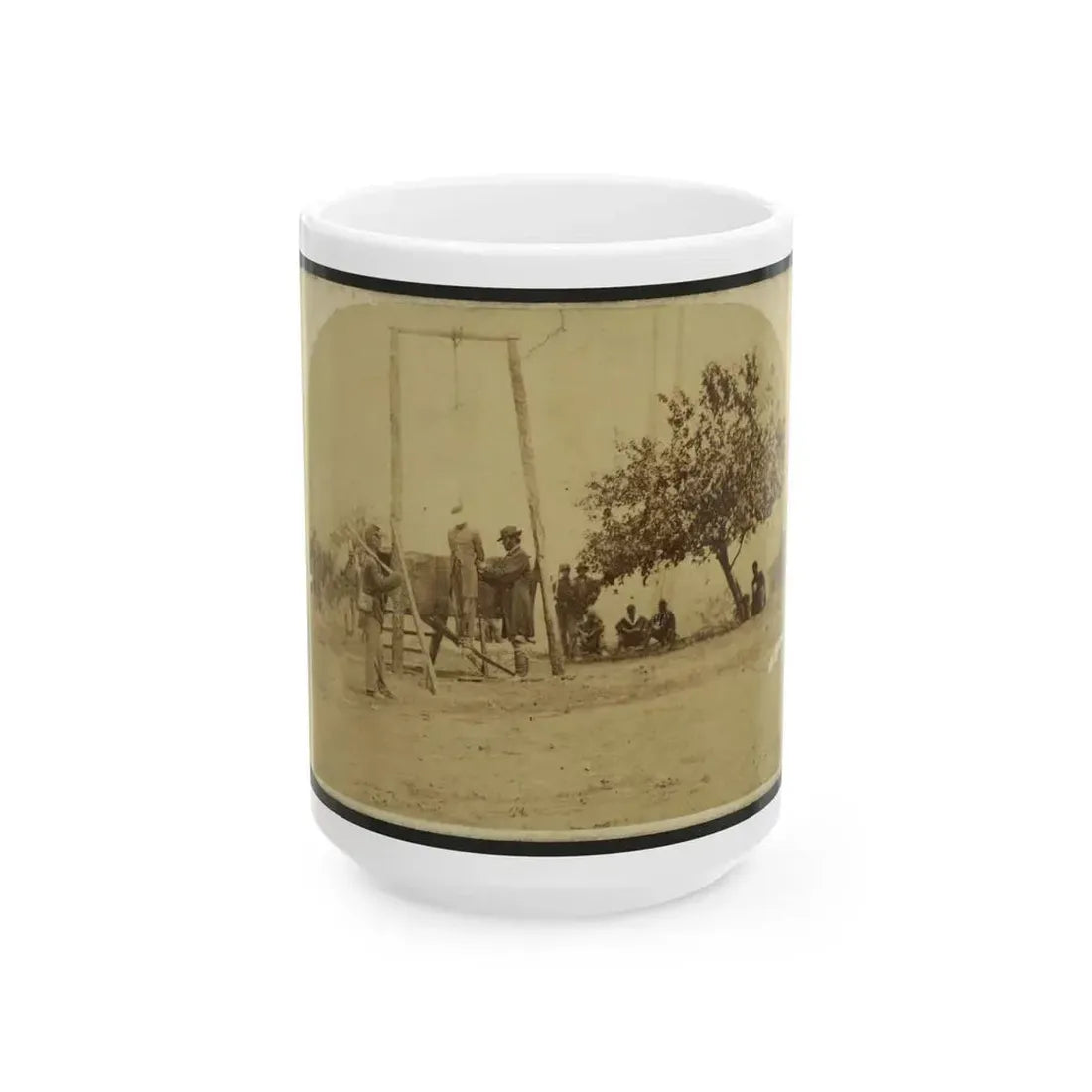 Execution Of Private William Johnson, 23 Regt., U.S.C.T. (U.S. Civil War) White Coffee Mug 15oz - Go Mug Yourself