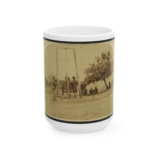 Execution Of Private William Johnson, 23 Regt., U.S.C.T. (U.S. Civil War) White Coffee Mug 15oz - Go Mug Yourself