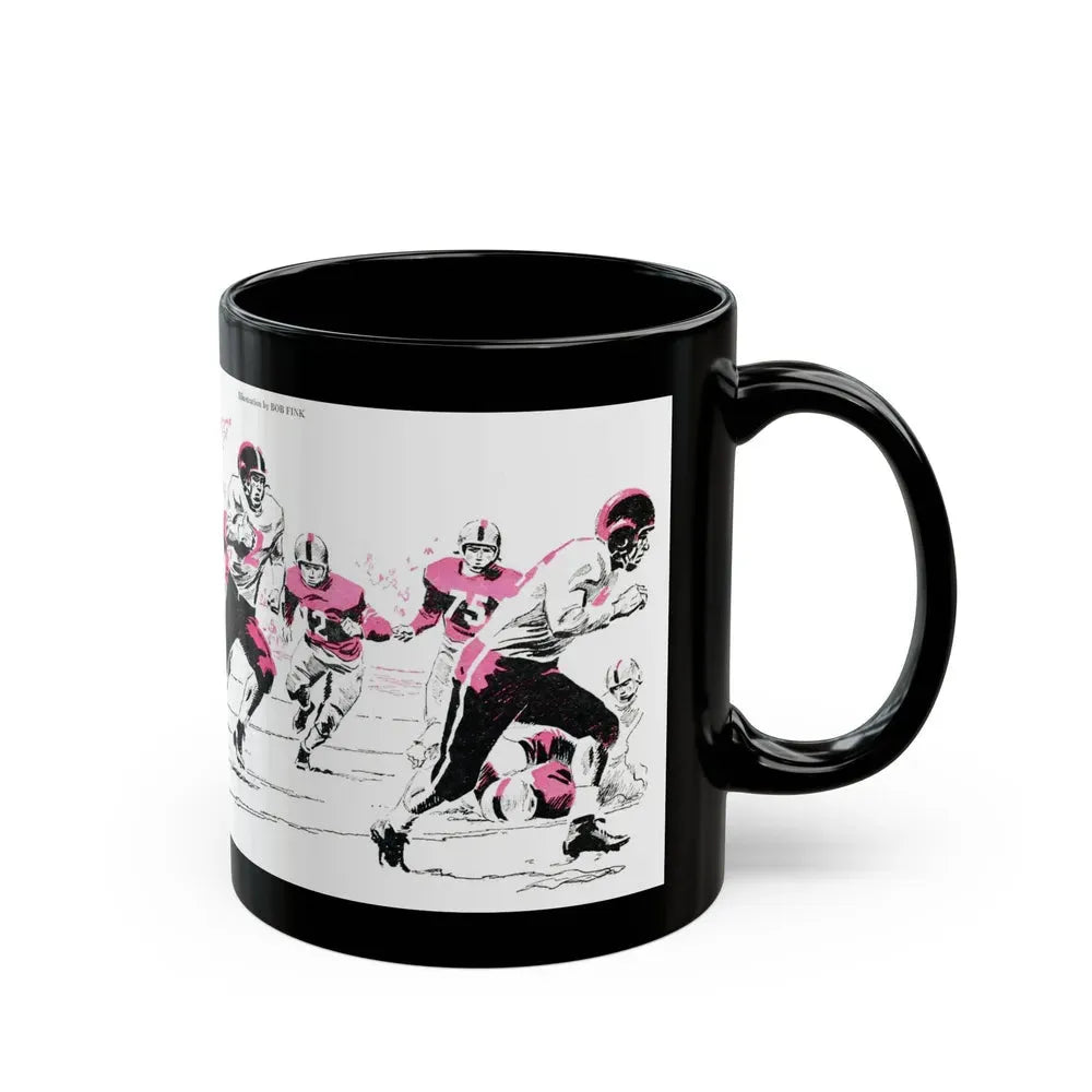 Executive Fullback, Bluebook Magazine, November 1953 - Black Coffee Mug - Go Mug Yourself
