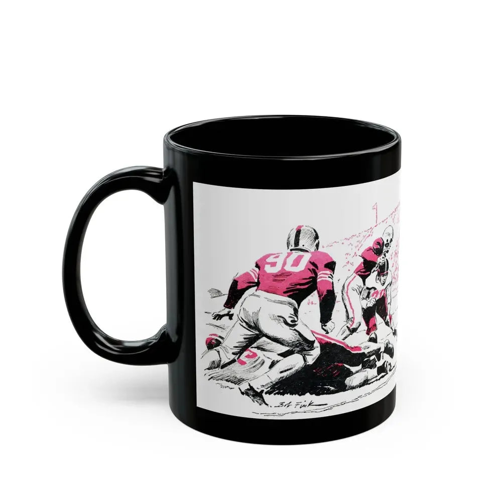 Executive Fullback, Bluebook Magazine, November 1953 - Black Coffee Mug - Go Mug Yourself