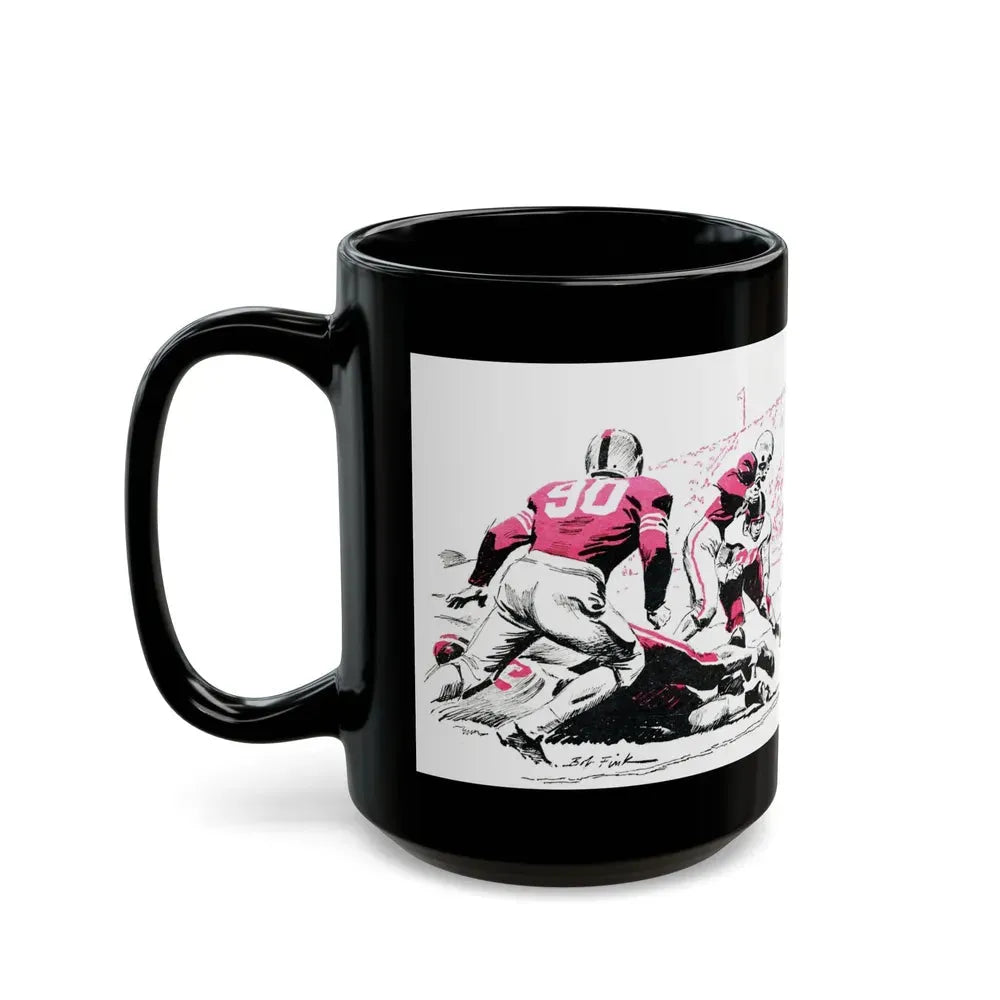 Executive Fullback, Bluebook Magazine, November 1953 - Black Coffee Mug - Go Mug Yourself