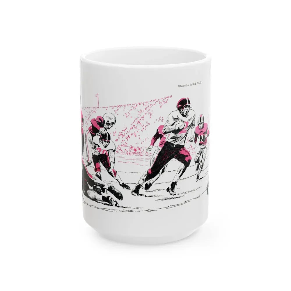 Executive Fullback, Bluebook Magazine, November 1953 - White Coffee Mug 15oz - Go Mug Yourself