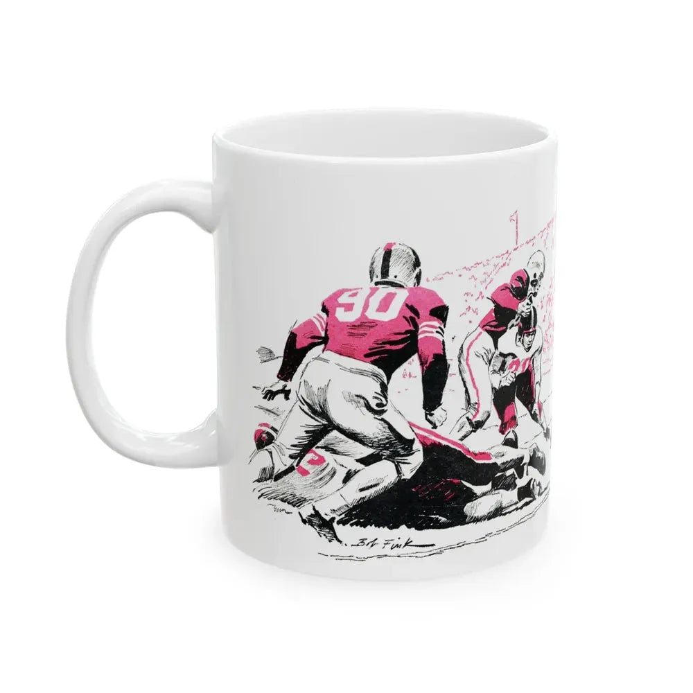 Executive Fullback, Bluebook Magazine, November 1953 - White Coffee Mug - Go Mug Yourself