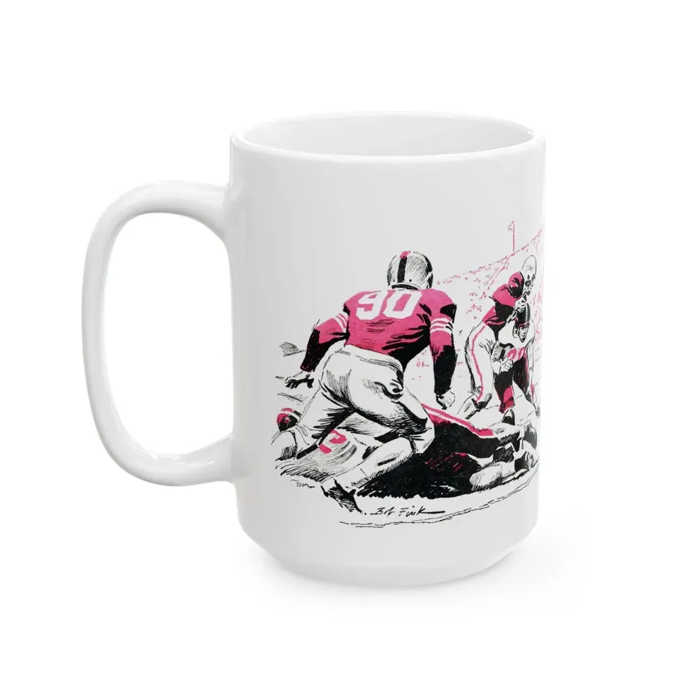 Executive Fullback, Bluebook Magazine, November 1953 - White Coffee Mug - Go Mug Yourself