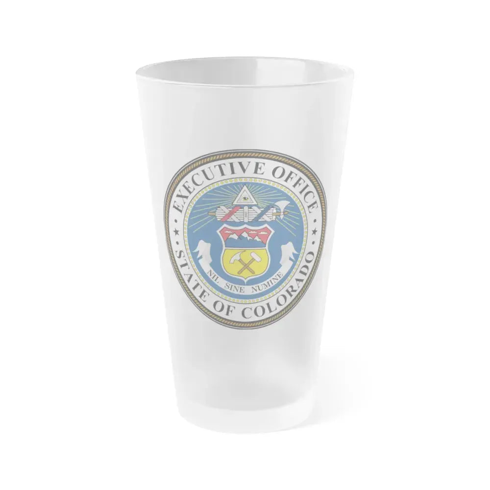 Executive Office of Colorado - Frosted Pint Glass 16oz 16oz Frosted - Go Mug Yourself