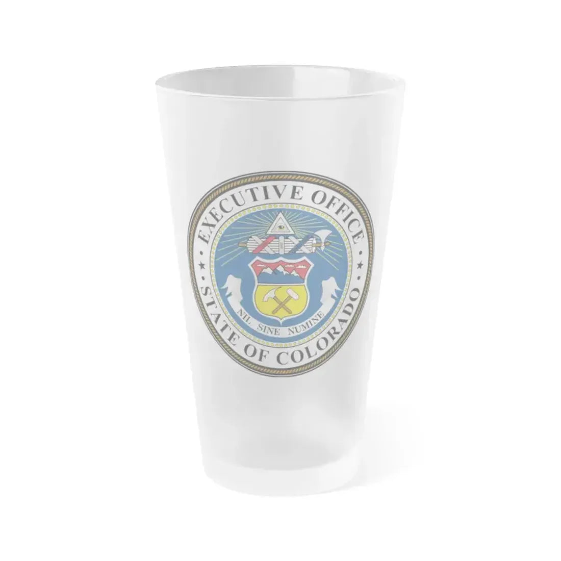 Executive Office of Colorado - Frosted Pint Glass 16oz 16oz Frosted - Go Mug Yourself