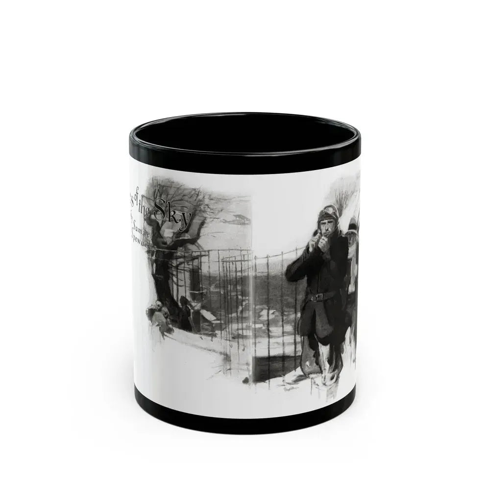 Exiles of the Sky (1), Redbook magazine, December 1926 - Black Coffee Mug 11oz - Go Mug Yourself