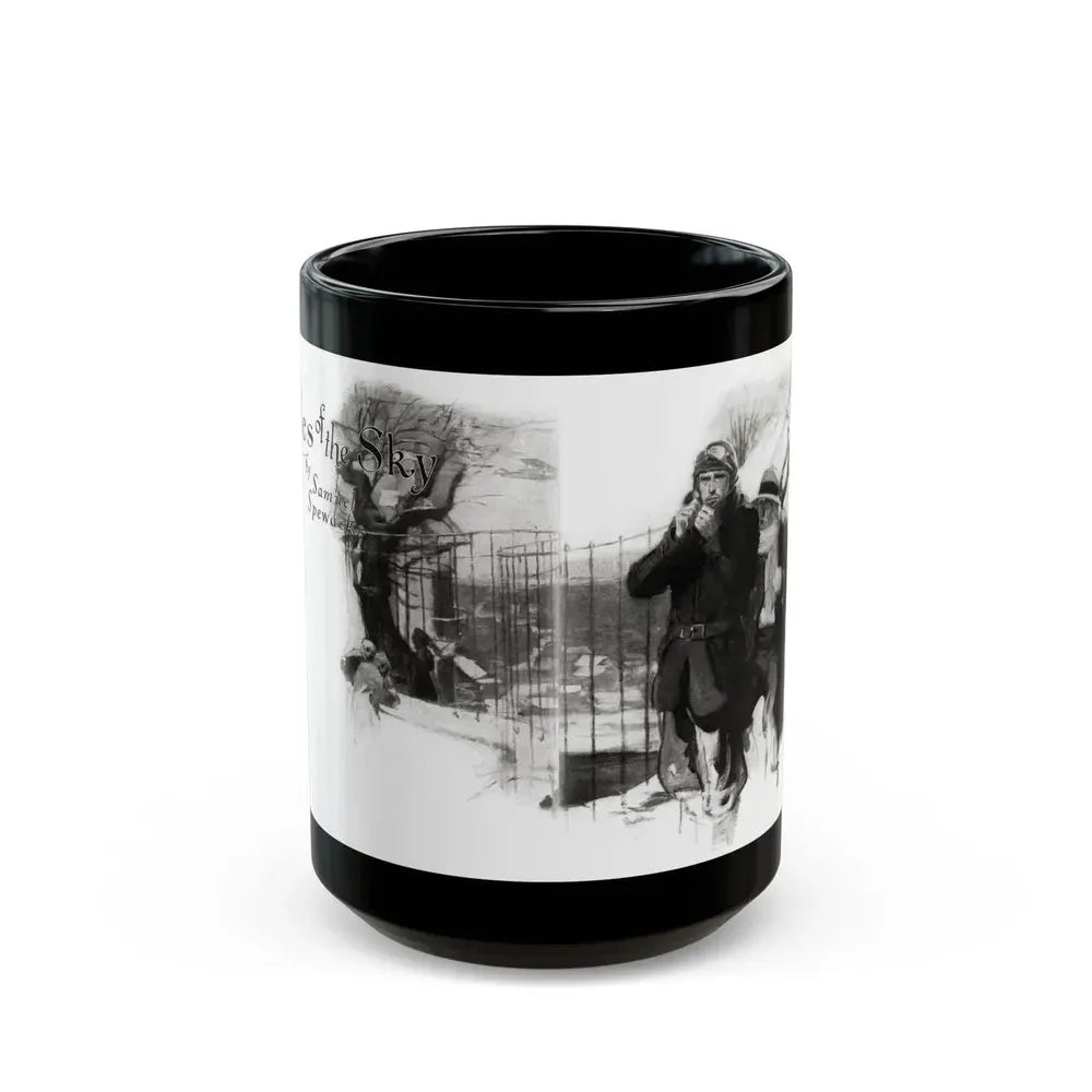 Exiles of the Sky (1), Redbook magazine, December 1926 - Black Coffee Mug 15oz - Go Mug Yourself