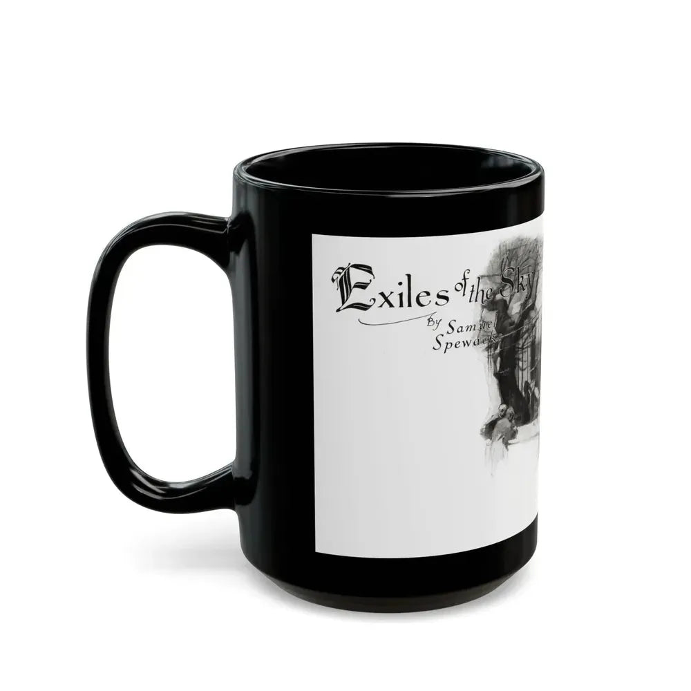 Exiles of the Sky (1), Redbook magazine, December 1926 - Black Coffee Mug - Go Mug Yourself