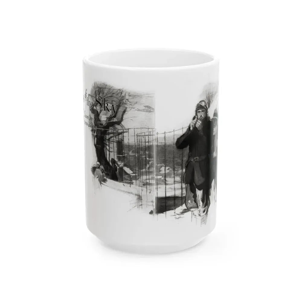 Exiles of the Sky (1), Redbook magazine, December 1926 - White Coffee Mug 15oz - Go Mug Yourself