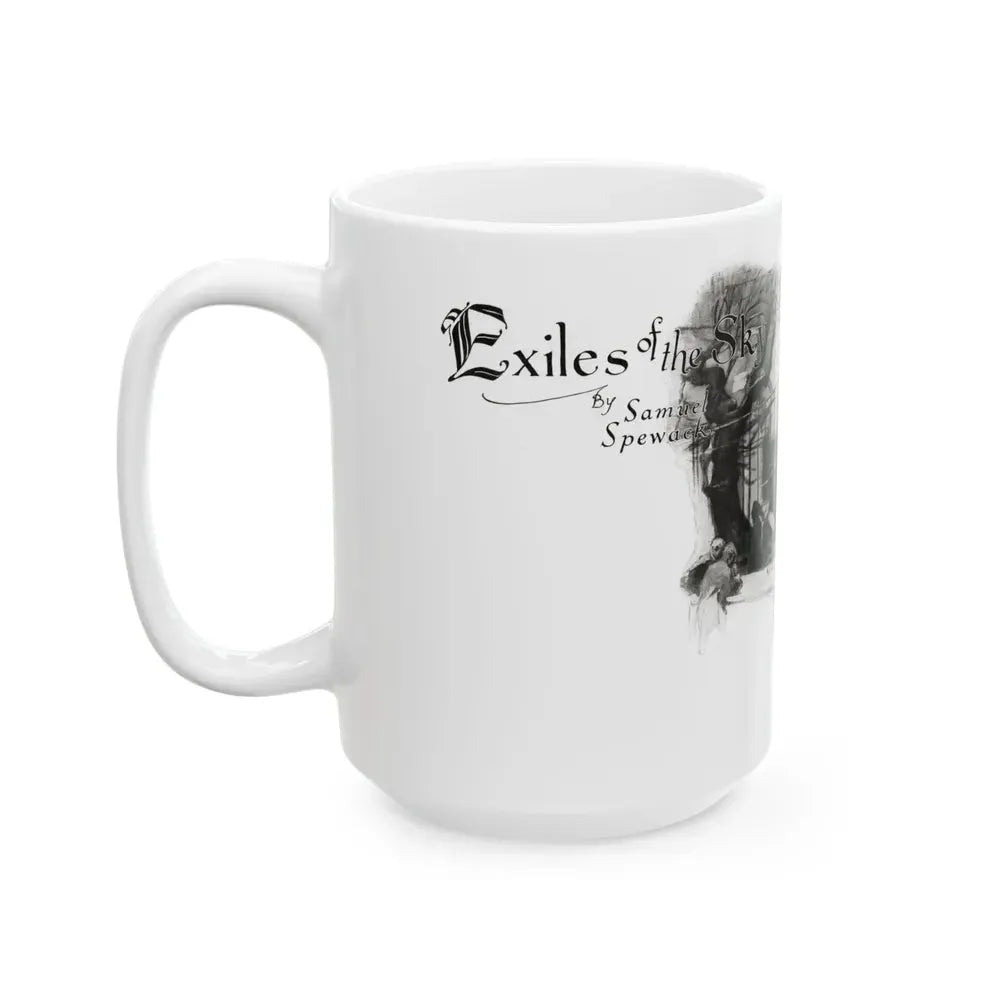 Exiles of the Sky (1), Redbook magazine, December 1926 - White Coffee Mug - Go Mug Yourself