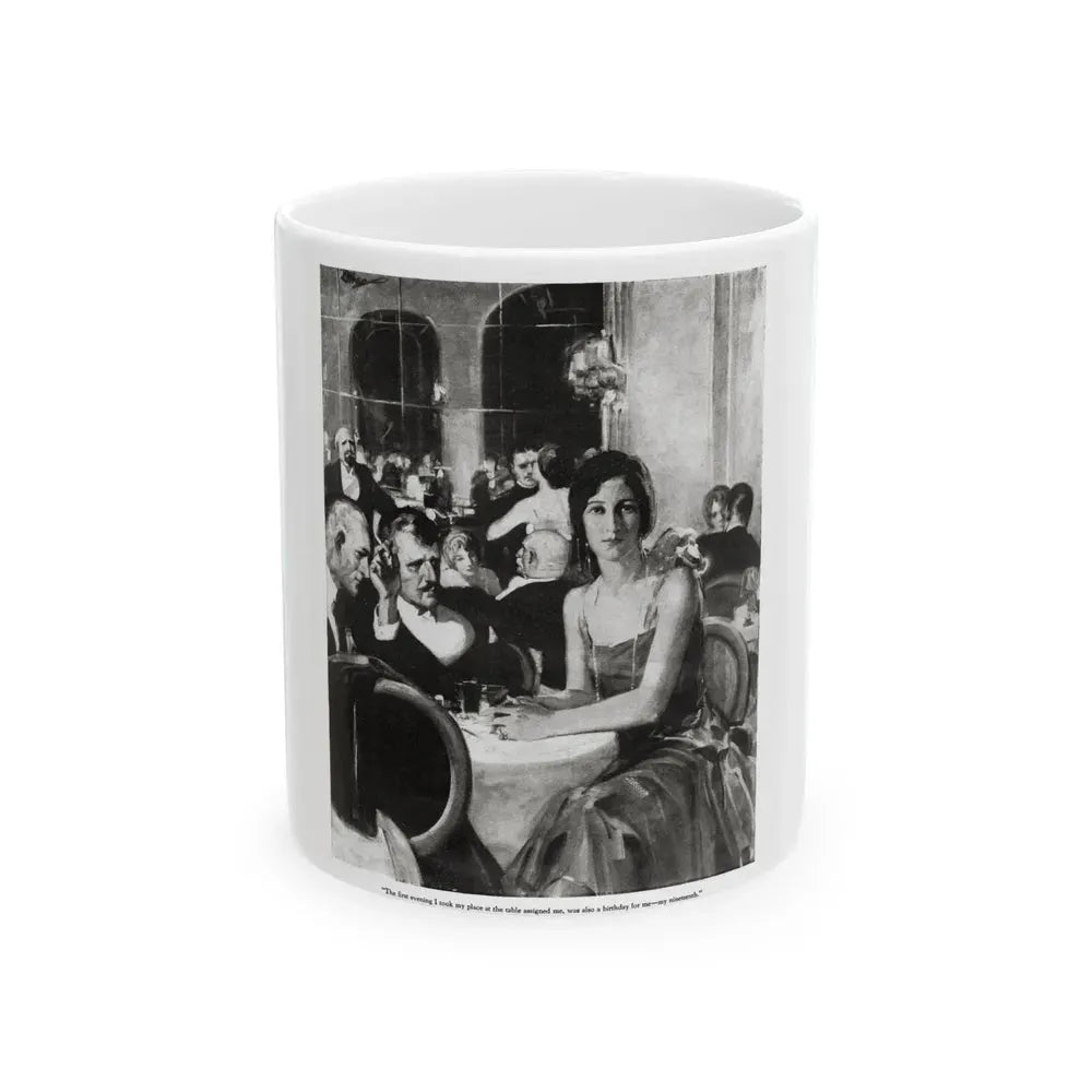 Exiles of the Sky (2), Redbook magazine, December 1926 - White Coffee Mug 11oz - Go Mug Yourself