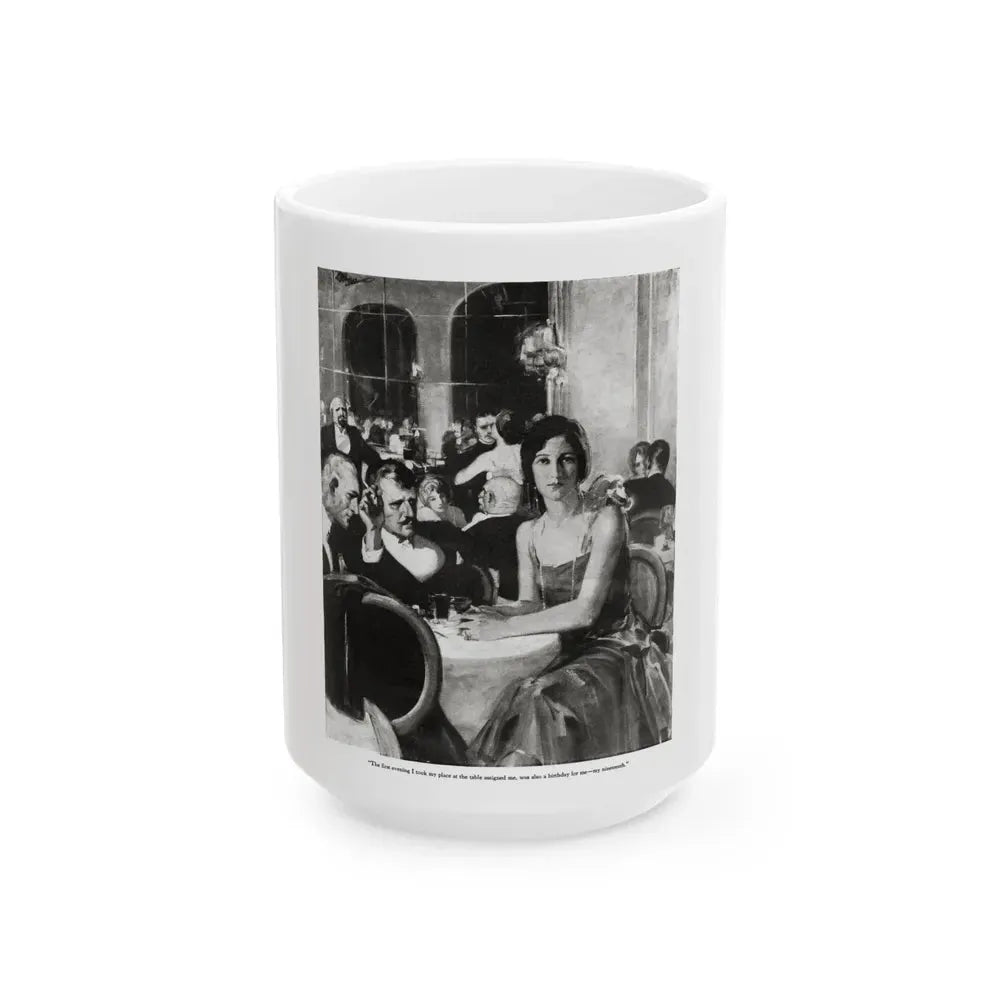 Exiles of the Sky (2), Redbook magazine, December 1926 - White Coffee Mug 15oz - Go Mug Yourself