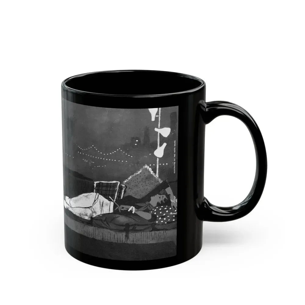 Exit in Poetry, Fling magazine, No. 11, 1959 - Black Coffee Mug - Go Mug Yourself