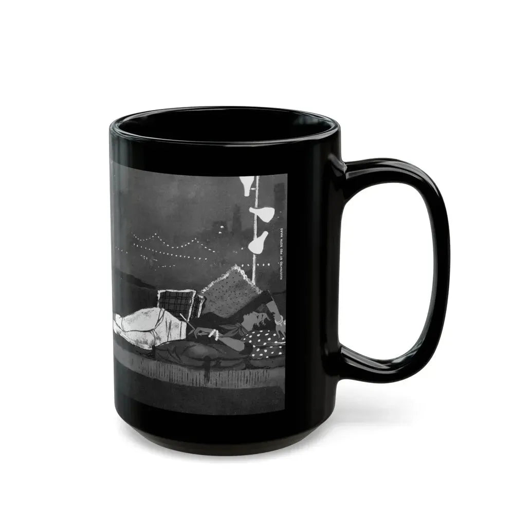 Exit in Poetry, Fling magazine, No. 11, 1959 - Black Coffee Mug - Go Mug Yourself