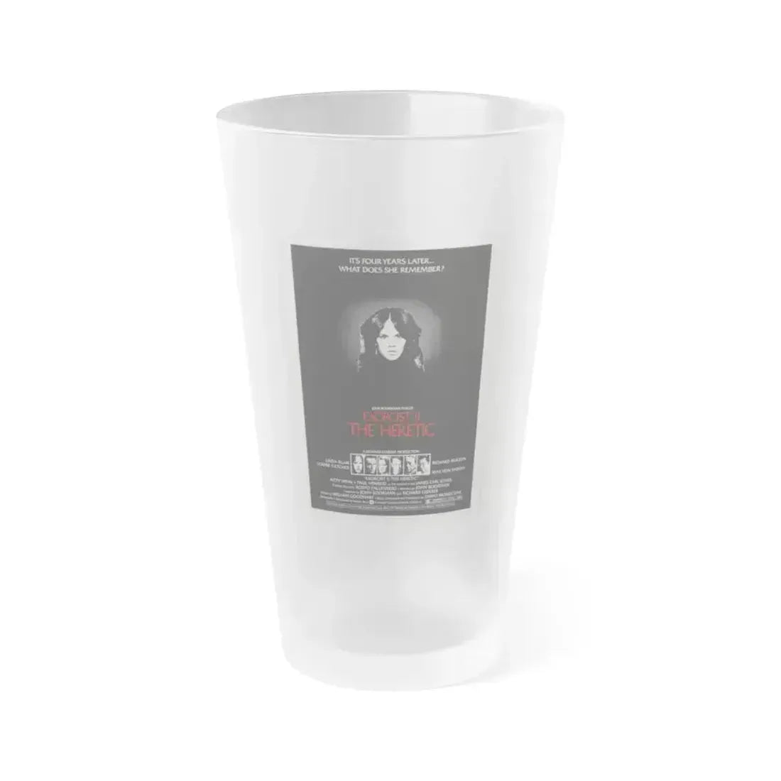 EXORCIST II THE HERETIC 1977 Movie Poster - Frosted Pint Glass 16oz 16oz Frosted - Go Mug Yourself