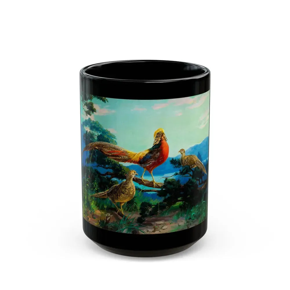 Exotic Birds - Black Coffee Mug 15oz - Go Mug Yourself