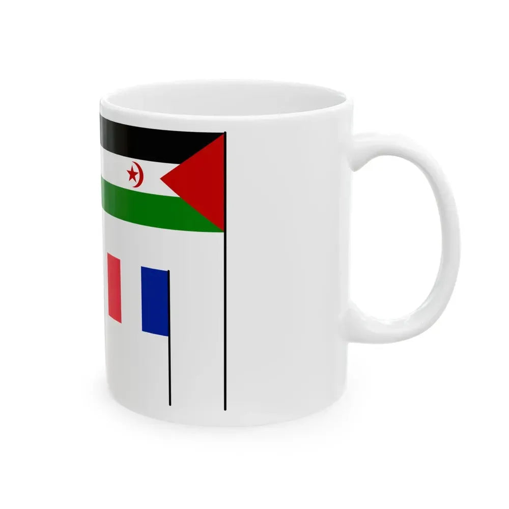 Explanation of flag hoisting (France) White Coffee Mug - Go Mug Yourself