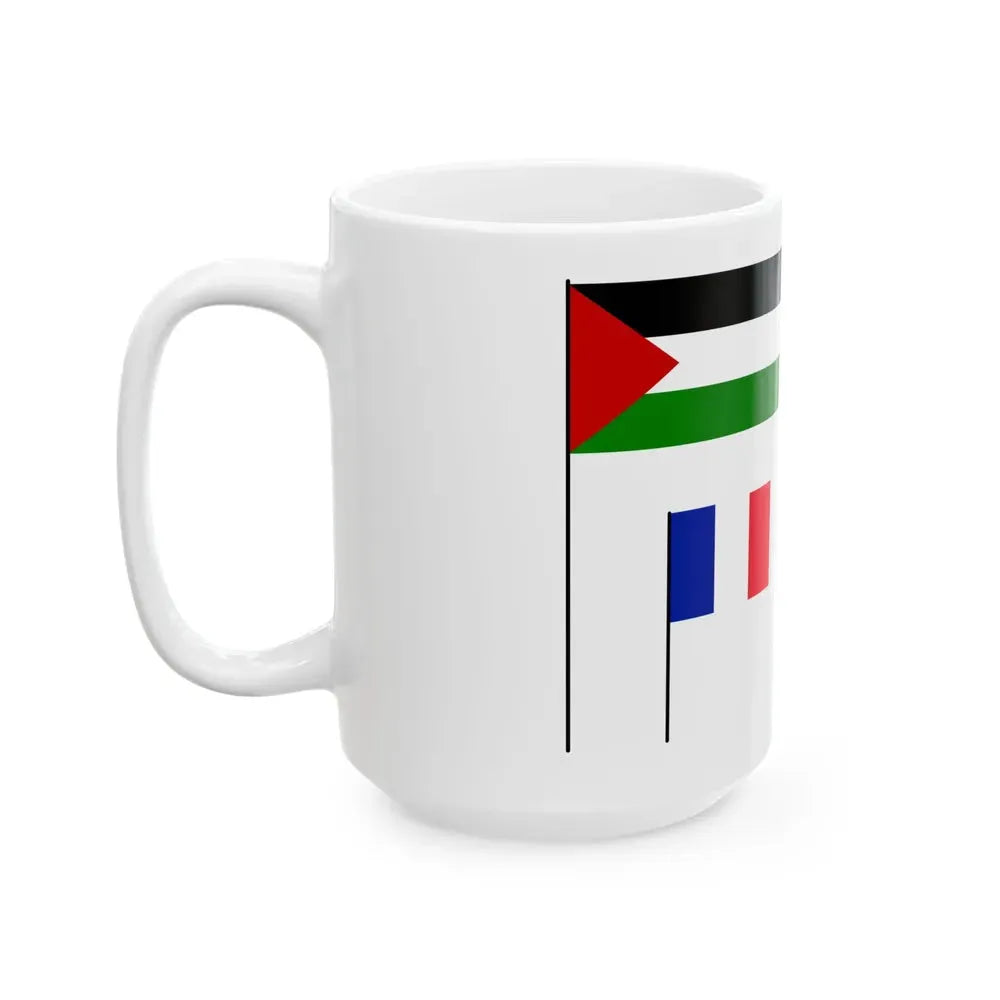 Explanation of flag hoisting (France) White Coffee Mug - Go Mug Yourself