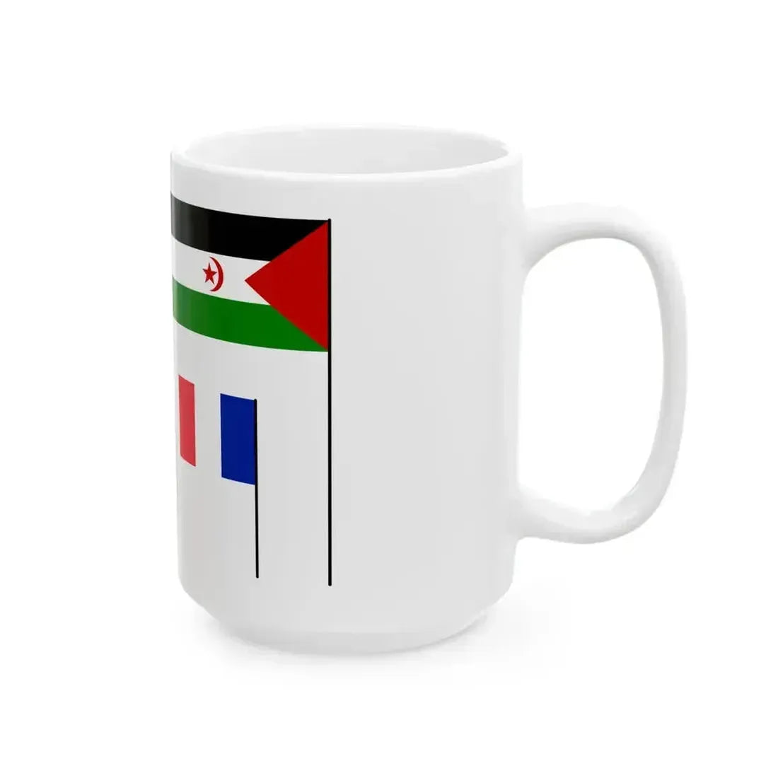 Explanation of flag hoisting (France) White Coffee Mug - Go Mug Yourself