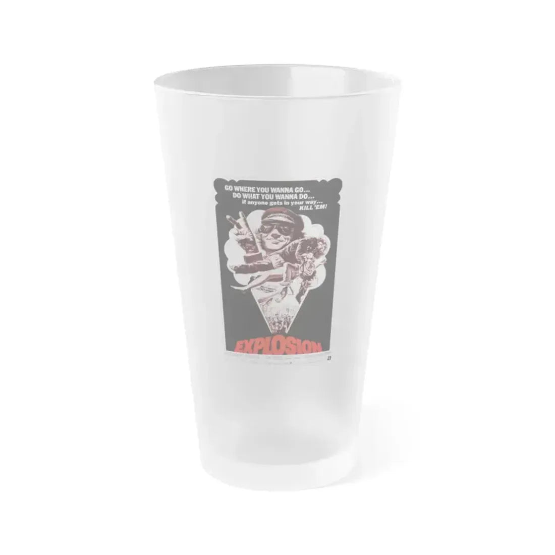 EXPLOSION 1969 Movie Poster - Frosted Pint Glass 16oz 16oz Frosted - Go Mug Yourself