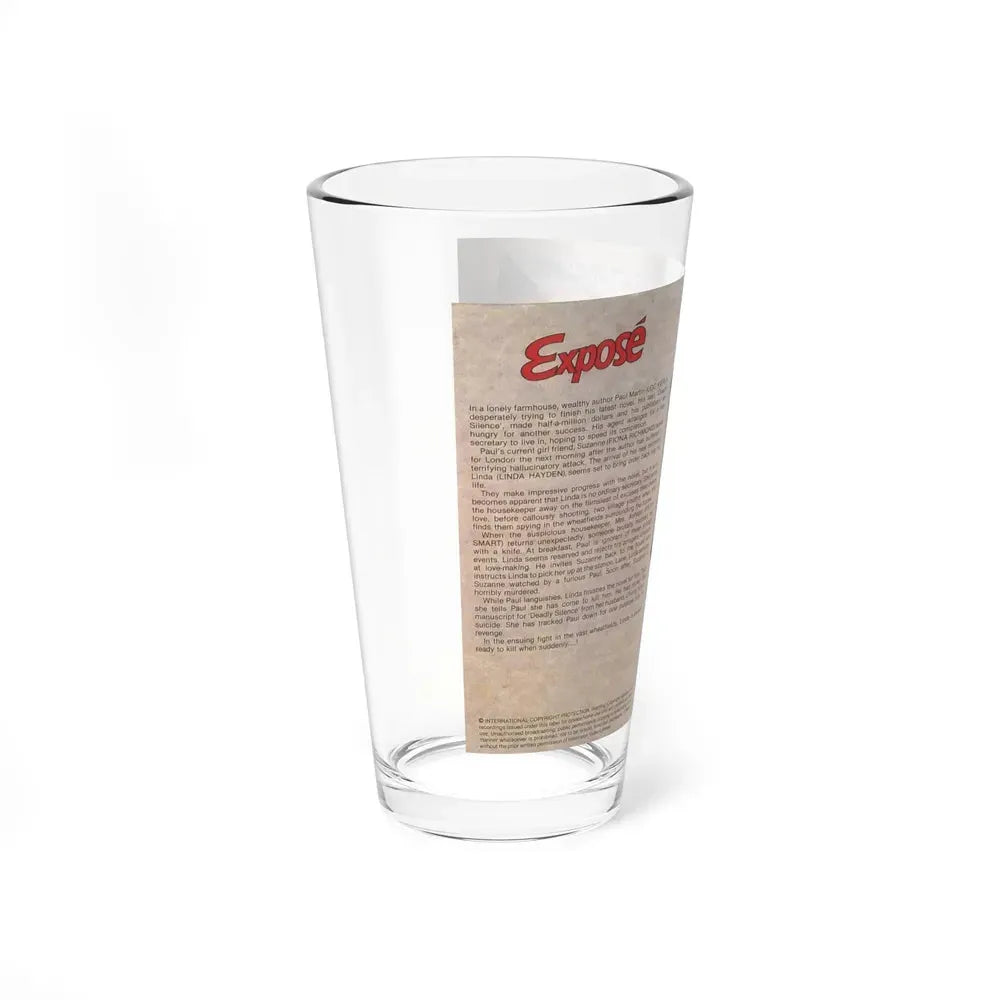 EXPOSE INTER VISION (VHS COVER) Pint Glass 16oz - Go Mug Yourself