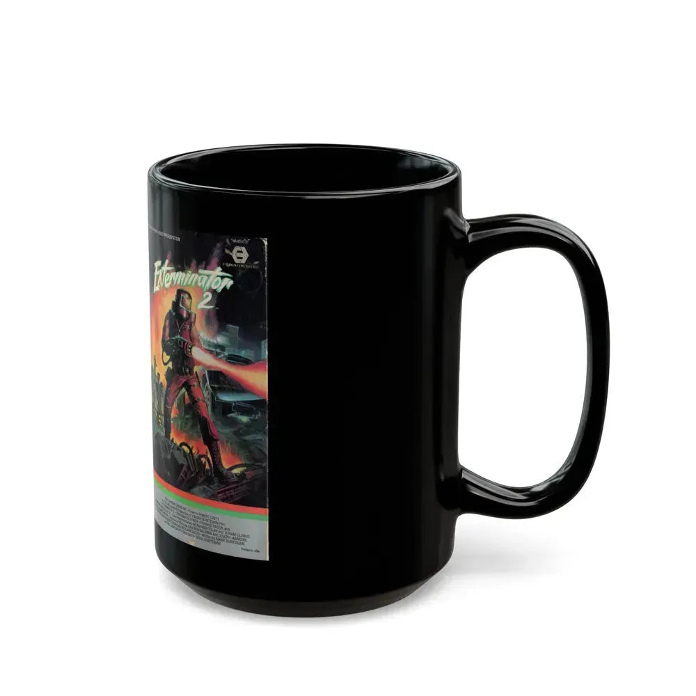 EXTERMINATOR 2 (VHS COVER) - Black Coffee Mug - Go Mug Yourself