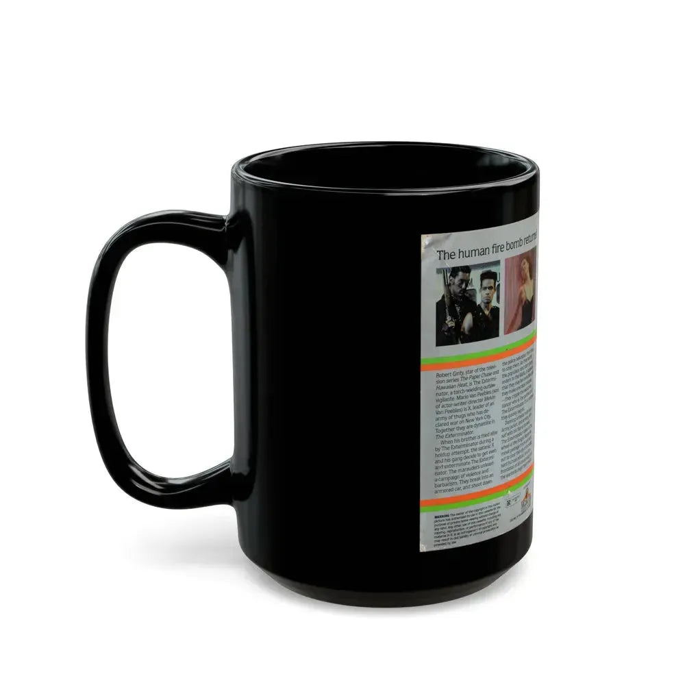EXTERMINATOR 2 (VHS COVER) - Black Coffee Mug - Go Mug Yourself