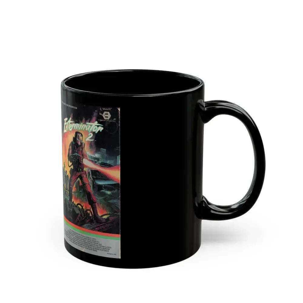 EXTERMINATOR 2 (VHS COVER) - Black Coffee Mug - Go Mug Yourself