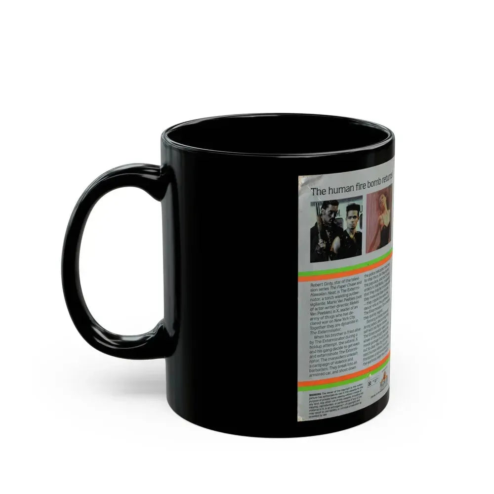 EXTERMINATOR 2 (VHS COVER) - Black Coffee Mug - Go Mug Yourself