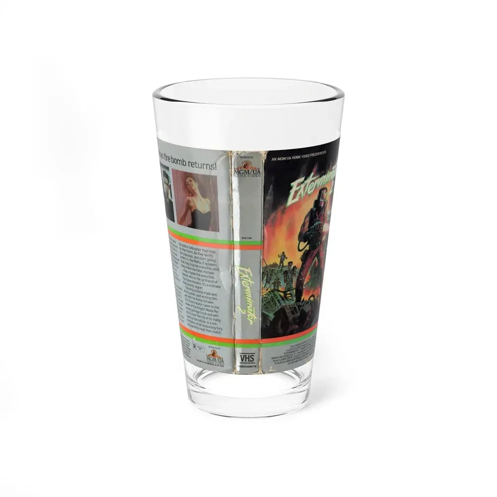 EXTERMINATOR 2 (VHS COVER) Pint Glass 16oz 16oz - Go Mug Yourself
