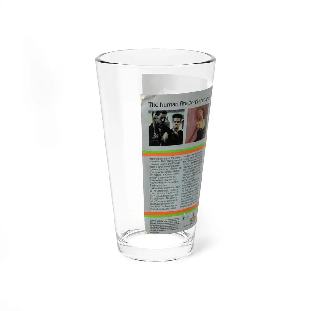 EXTERMINATOR 2 (VHS COVER) Pint Glass 16oz - Go Mug Yourself