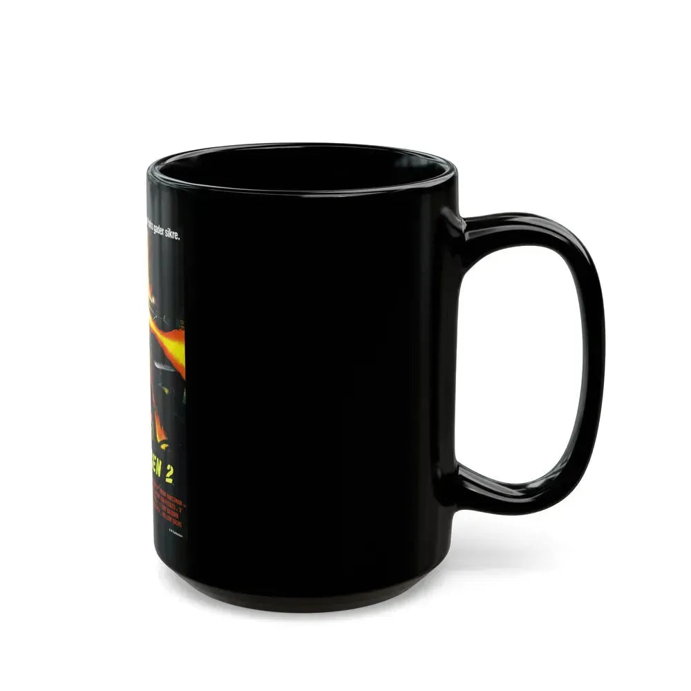 EXTERMINATOR II (DANISH) 1984 Movie Poster - Black Coffee Mug - Go Mug Yourself