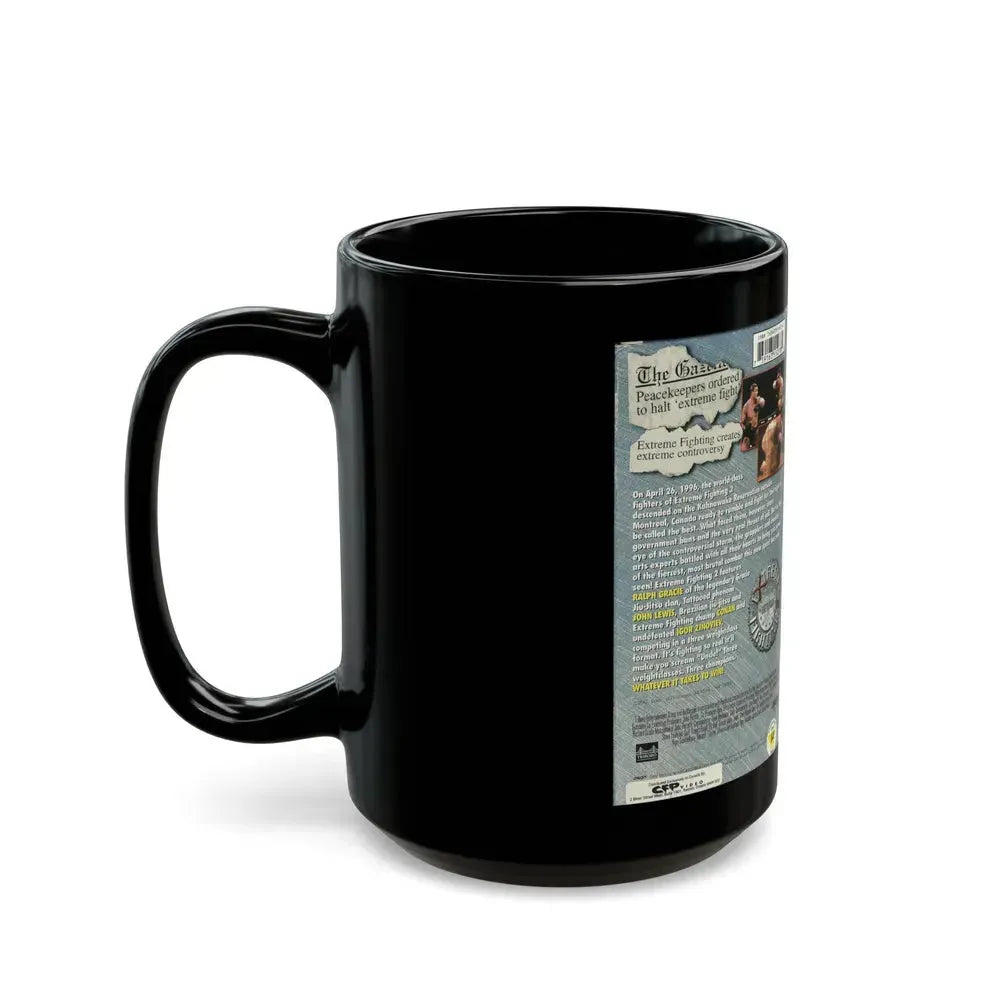 EXTREME FIGHTING 2 (VHS COVER) - Black Coffee Mug - Go Mug Yourself