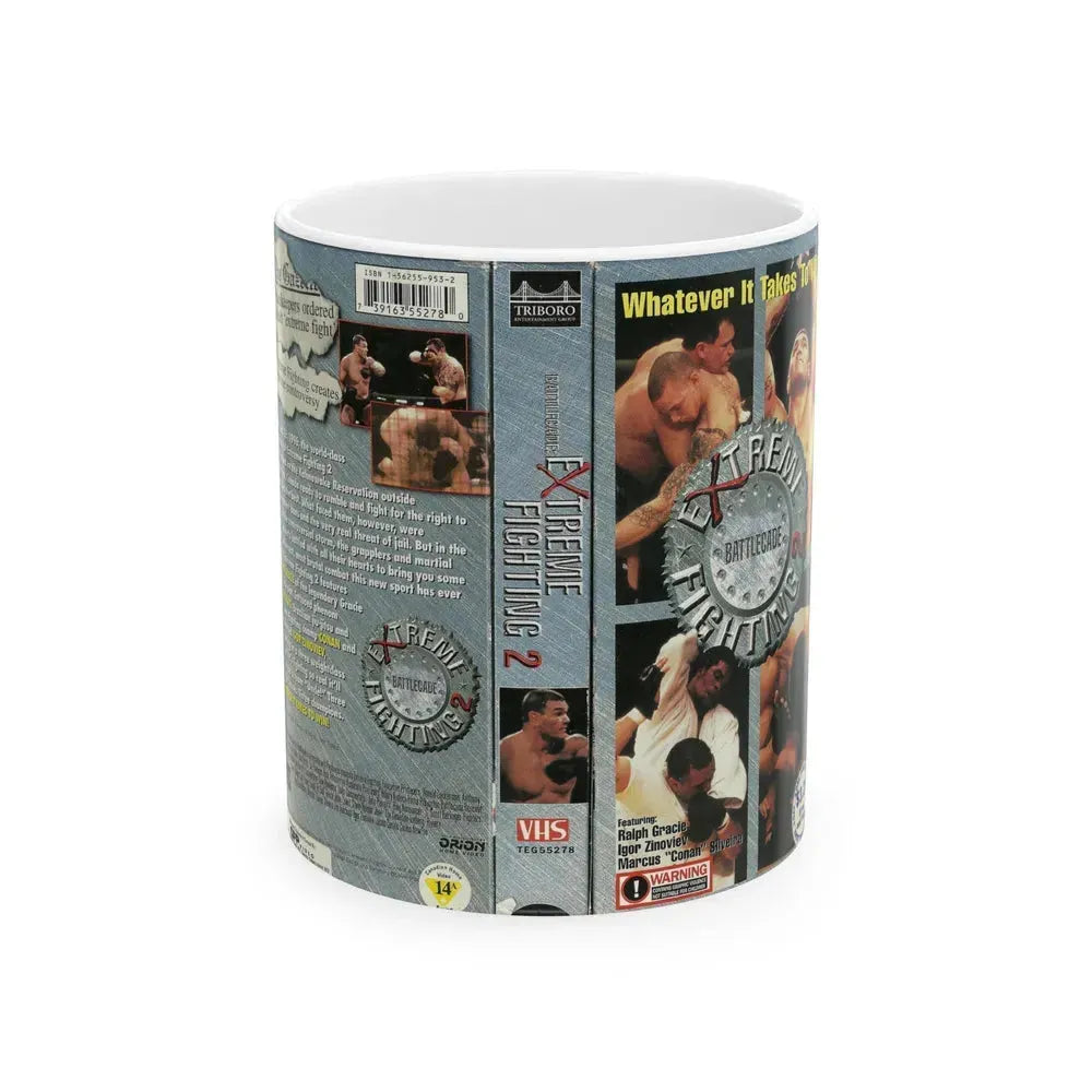 EXTREME FIGHTING 2 (VHS COVER) - White Coffee Mug 11oz - Go Mug Yourself
