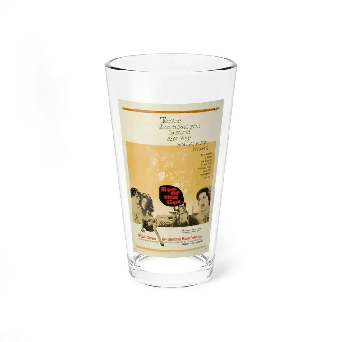 EYE OF THE CAT 1969 Movie Poster - Pint Glass 16oz 16oz - Go Mug Yourself