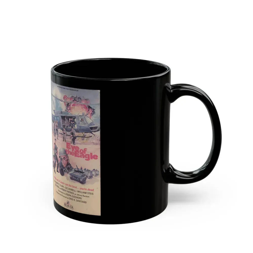 EYE OF THE EAGLE (VHS COVER) - Black Coffee Mug - Go Mug Yourself
