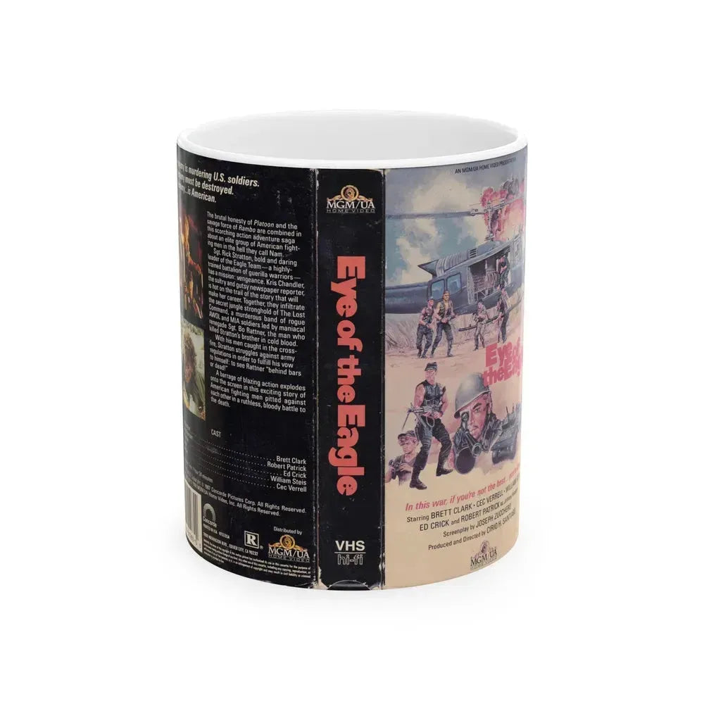 EYE OF THE EAGLE (VHS COVER) - White Coffee Mug 11oz - Go Mug Yourself