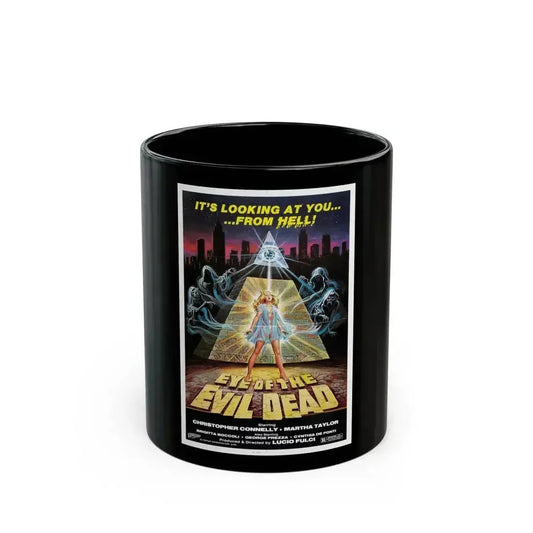 EYE OF THE EVIL DEAD (MANHATTAN BABY) 1982 Movie Poster - Black Coffee Mug 11oz - Go Mug Yourself