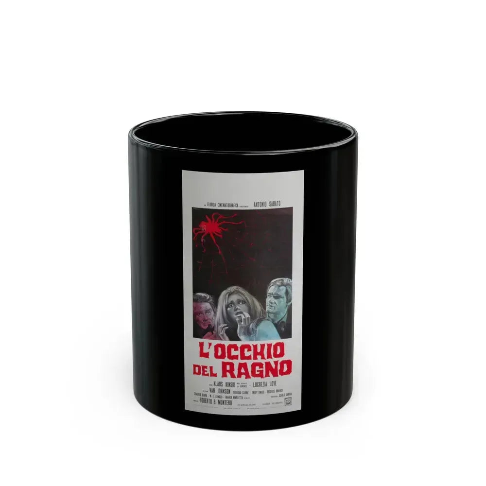 EYE OF THE SPIDER 1971 Movie Poster - Black Coffee Mug 11oz - Go Mug Yourself