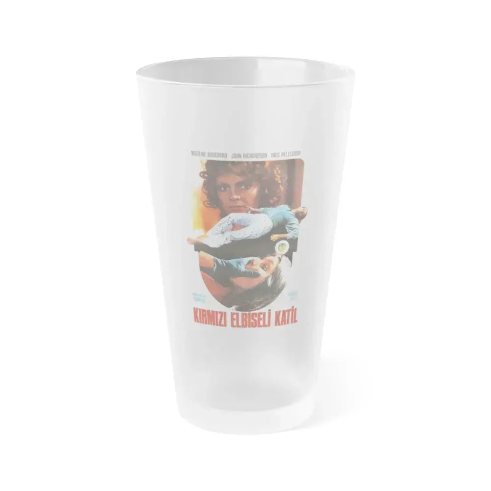 EYEBALL (TURKISH) 1975 Movie Poster - Frosted Pint Glass 16oz 16oz Frosted - Go Mug Yourself