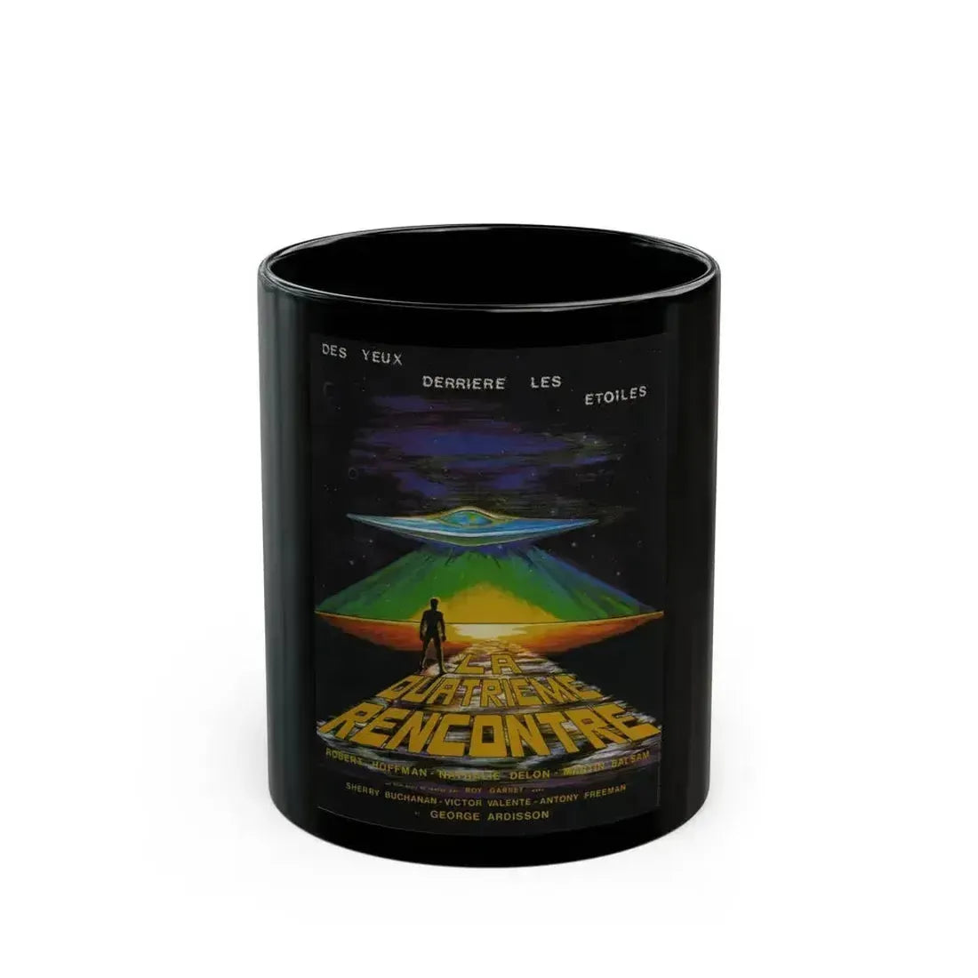 EYES BEHIND THE STARS 1976 Movie Poster - Black Coffee Mug 11oz - Go Mug Yourself