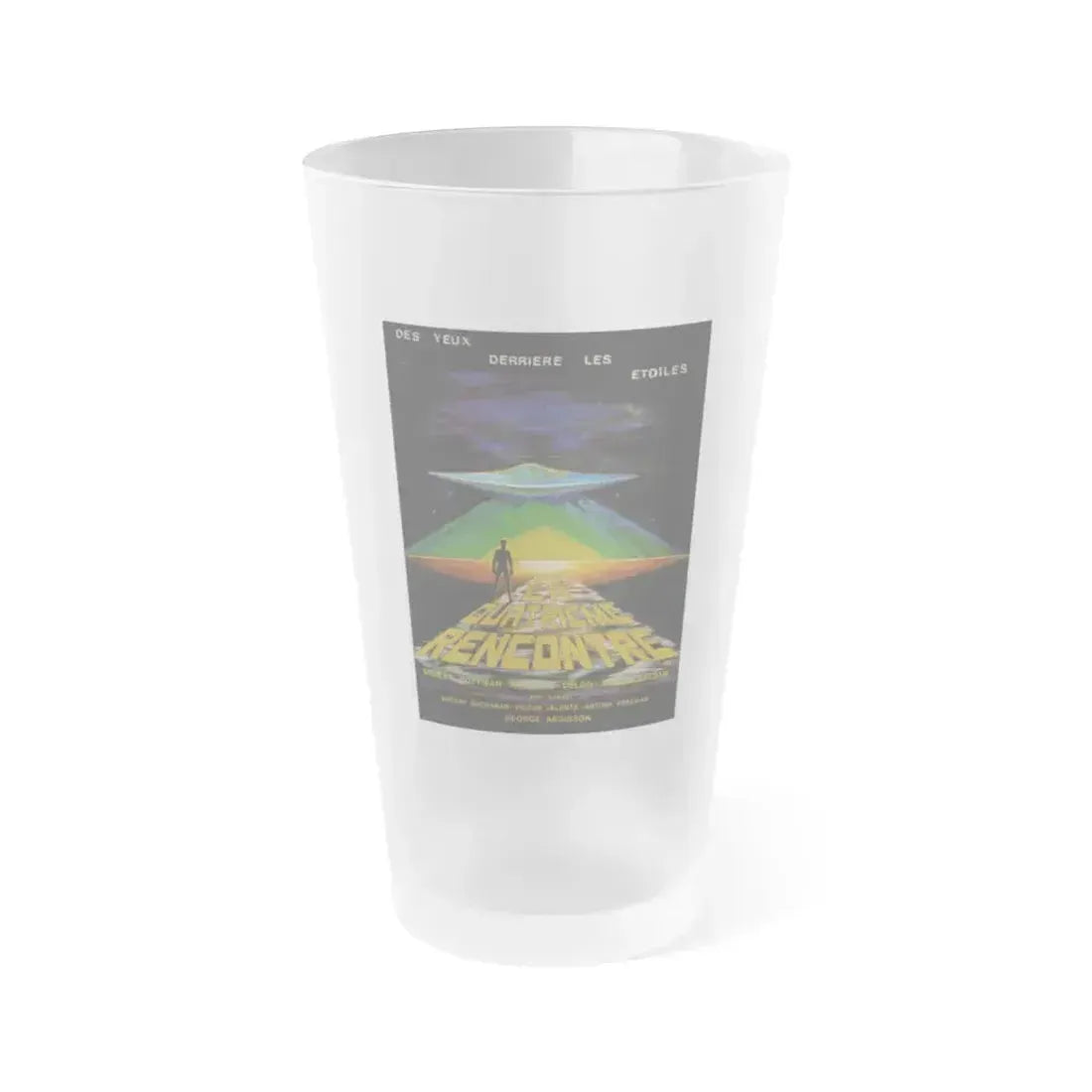 EYES BEHIND THE STARS 1976 Movie Poster - Frosted Pint Glass 16oz 16oz Frosted - Go Mug Yourself