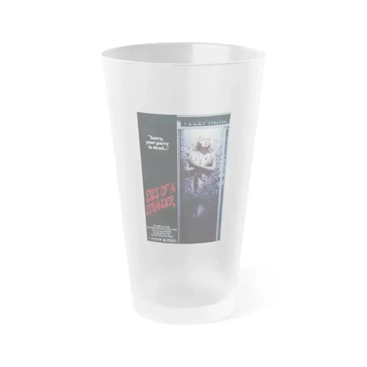 EYES OF A STRANGER 1981 Movie Poster - Frosted Pint Glass 16oz 16oz Frosted - Go Mug Yourself