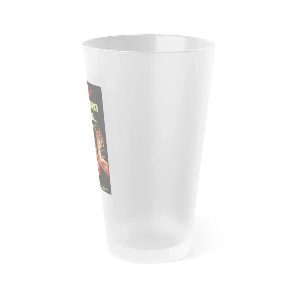 EYES OF A STRANGER (DANISH) 1981 Movie Poster - Frosted Pint Glass 16oz - Go Mug Yourself