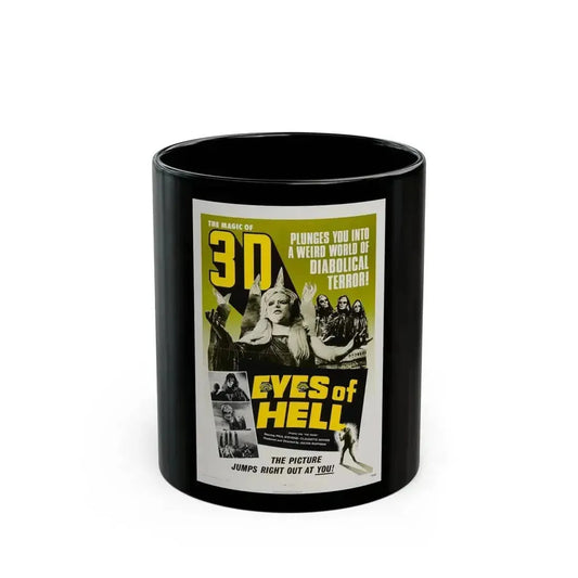 EYES OF HELL (THE MASK) 1961 Movie Poster - Black Coffee Mug 11oz - Go Mug Yourself